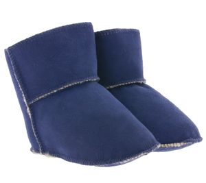 lamino Winter-Boots wärmende Lammfell-Boots für Kinder Baby Klein-Kinder Blau