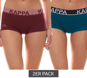Pack of 2 Kappa underwear hipster soft ladies panties 707152 19-4517 green/burgundy