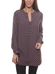 GUIDO MARIA KRETSCHMER Curvy Collection Blusen-Shirt trendige Damen Bluse im Krawattenmuster-Karodesign Schwarz GUIDO MARIA KRETSCHMER Curvy Collection Blusen-Shirt trendige Damen Bluse im Krawattenmuster-Karodesign Schwarz