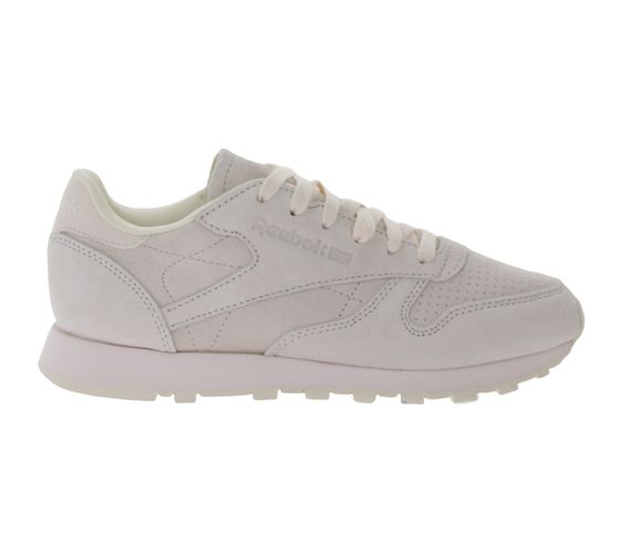 Reebok Classic Lthr Nbk Kinder Sneaker Low Cut Leder Turn-Schuhe CM8766 Rosa