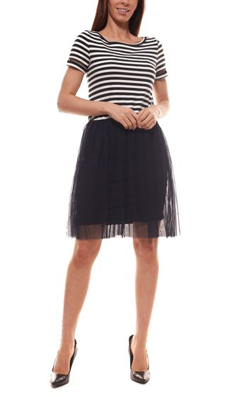 SEULEMENT robe d´été chic dames robe de loisirs avec motif rayé bleu / blanc