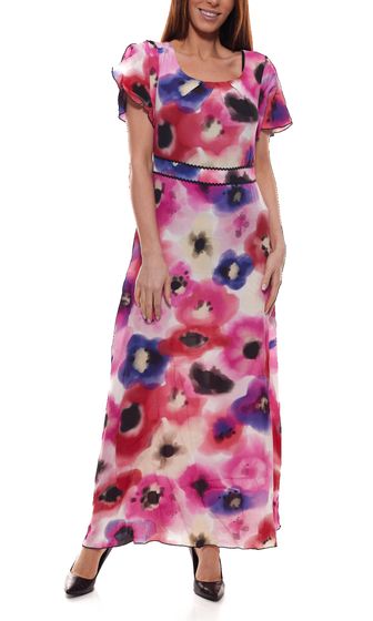 GUIDO MARIA KRETSCHMER robe de loisirs confortable robe maxi pour femmes avec motif all-over coloré