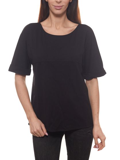 IMP by IMPERIAL chemise col rond t-shirt d´été intemporel femme noir