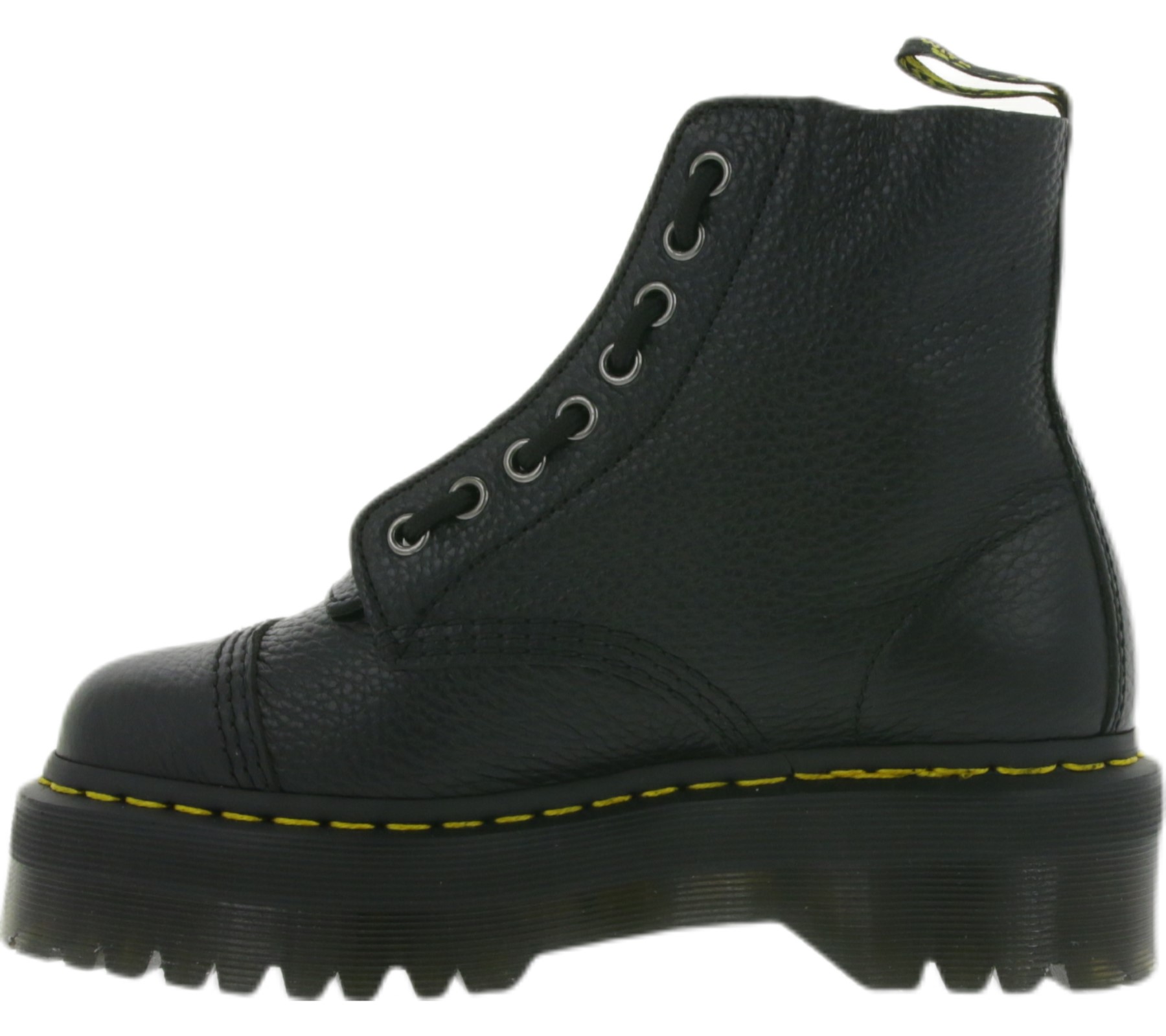 Dr. Martens Stivali con plateau da donna stivali in vera pelle Sinclair  Milled Nappa nero