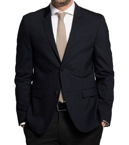 Calvin Klein Blazer en laine pour homme Veste de costume Slim Fit Slim Taille Tate Stretch Wool Bleu foncé
