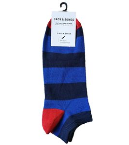 JACK & JONES sports stockings sneaker socks Fast Short Sock Blue striped