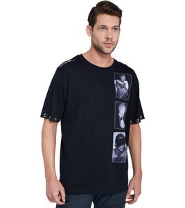 JEREMY MEEKS Men´s Summer Shirt Short Sleeve T-Shirt Adone Black