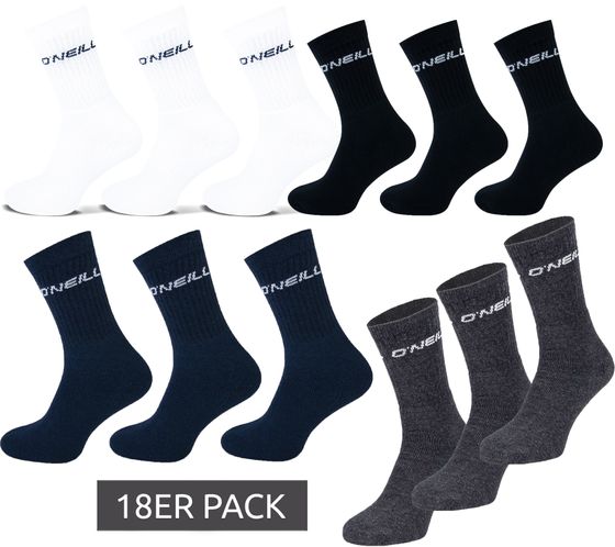 18 pairs of O'Neill tennis socks sports socks women, men & children economy pack 770003