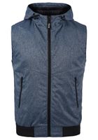 BLEND Herren Softshell-Weste Outdoor-Weste in Melange-Optik Nelo Blau BLEND Herren Softshell-Weste Outdoor-Weste in Melange-Optik Nelo Blau