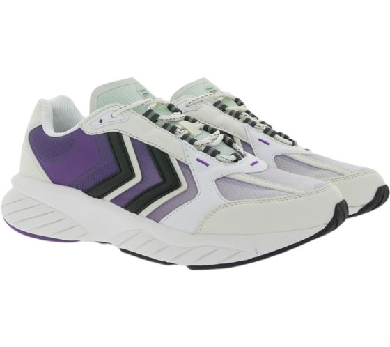 hummel LX 6000 Gradient Reach Herren Sport-Schuhe bequeme 90s-Sneaker 212997-9065 Weiß/Violett