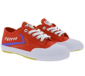 Feiyue Canvas Sneakers for Martial Arts Training Shoes in Plimsoll Design Fe Lo 1920 Red