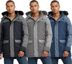 BLEND Herren Winter-Parka Jacke Mikael mit abnehmbarem Kunstpelz 20712323ME BLEND Herren Winter-Parka Jacke Mikael mit abnehmbarem Kunstpelz 20712323ME