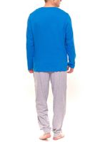 DC Comics Pyjama Superman pour homme avec grand logo sur la poitrine Bleu/gris DC Comics Pyjama Superman pour homme avec grand logo sur la poitrine Bleu/gris