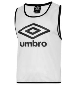 umbro Training Bib Kinder Kennzeichnungs-Hemd Trainings-Leibchen UMTK0125-096 Weiß