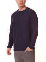 ONLY & SONS Dextor Herren Baumwoll-Pulli bequemer Strick-Pullover 22016131 Navy oder Schwarz