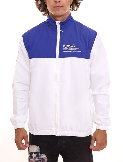 K1X | Kickz NASA Track Jacket Men s Training Jacket Sports Jacket 1193-4353/1100 White/Blue