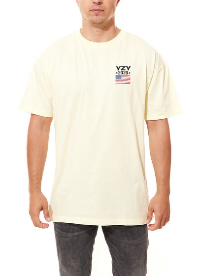 Kreem YZY 2020 Tee Men's Fitness T-Shirt Cotton Shirt 9171-2500/2022 Yellow
