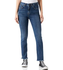 LTB Pia Women's High-Waist Jeans Ankle-High 5-Pocket Straight-Leg Trousers 51352-15141 Blue