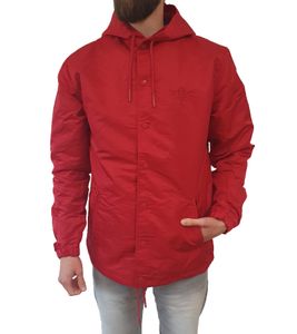 PARK AUTHORITY by K1X | Kickz Monochrome Coach Jacket Herren Trainings-Jacke Hardshell 1161-1101/6600 Rot PARK AUTHORITY by K1X | Kickz Monochrome Coach Jacket Herren Trainings-Jacke Hardshell 1161-1101/6600 Rot