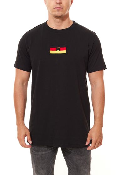 K1X | Kickz x Dandy Diary Tee Herren Baumwoll-Shirt T-Shirt mit Deutschland-Flagge 5163-2500/0001 Schwarz