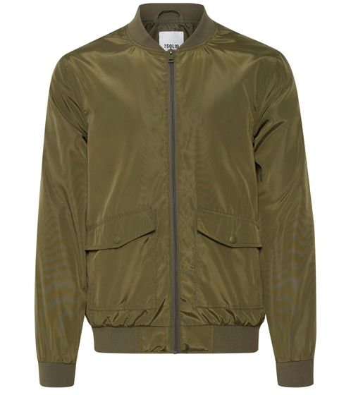 !SOLID Arlo Men's Transitional Jacket with Patch Pockets Bomber Jacket 21300586 ME 190512 Green