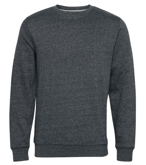 11 PROJECT Olavi men's sweatshirt mottled crew-neck sweater 20714095 200278 Dark grey