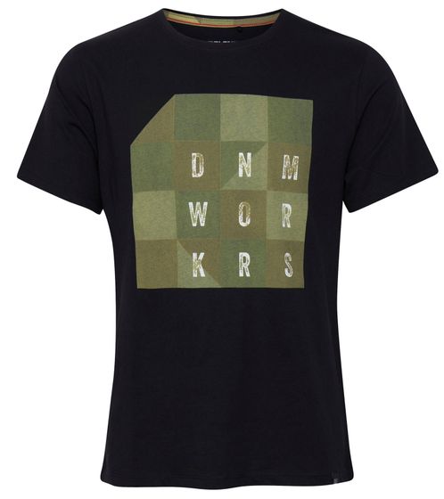 BLEND Amisk Chemise d'été imprimée pour homme T-shirt en coton durable 20713512 194007 Noir