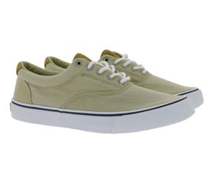 SPERRY Bahama Striper II Cvo SW Baskets en toile pour homme avec technologie Wave Siping STS22061 Beige SPERRY Bahama Striper II Cvo SW Baskets en toile pour homme avec technologie Wave Siping STS22061 Beige