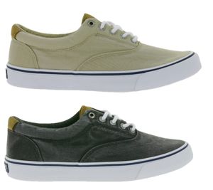 SPERRY Bahama Striper II Cvo SW men s canvas sneaker with wave siping technology in different colors