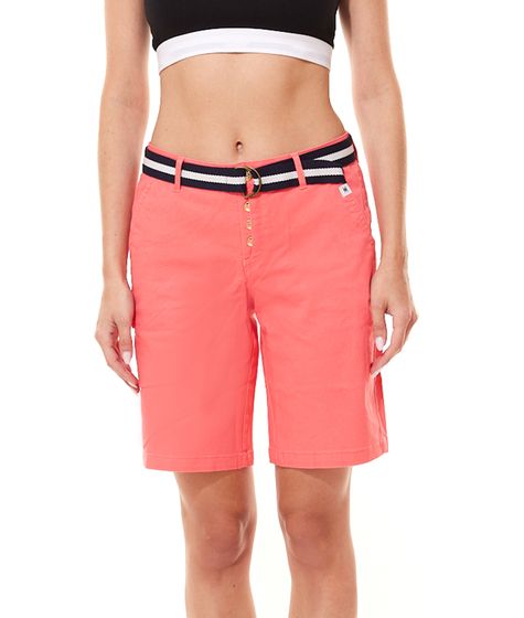 TOM TAILOR POLO TEAM women's pants 2in1 Bermuda and shorts 54336566 Salmon colors
