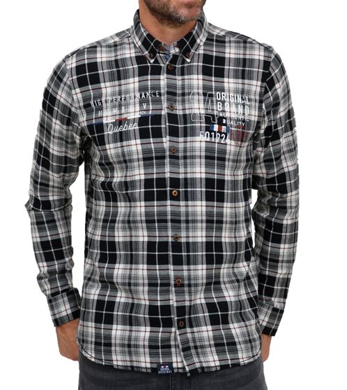 FQ1924 Thorvid Men s Check Shirt Sustainable Lumberjack Shirt 21900072-ME 193911 Black/White