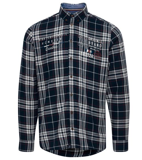 FQ1924 Thorvid Men's Check Shirt Sustainable Lumberjack Shirt 21900072-ME 193923 Dark Blue/White