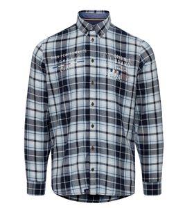 FQ1924 Thorvid Chemise à carreaux pour homme Chemise de bûcheron durable 21900072-ME 154030 Bleu