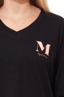 MEXX Camisón de mujer , negligé de manga larga o sin brazos en azul o negro