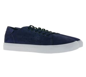 Darkwood Herren Sneaker aus Nubukleder Low-Top Schnür-Schuhe DW 8540 M 06NU Blau