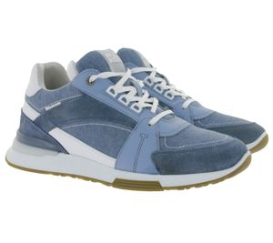 BULLBOXER men's everyday sneaker with details in jeans look Low shoes 036P21370A JEAN Blue
