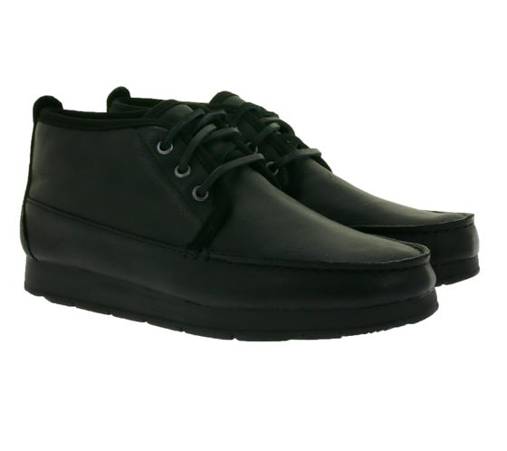 SPERRY Authentic Original Moc-Sider Chukka Men's Genuine Leather Boots with Gore-construction STS24648 Black