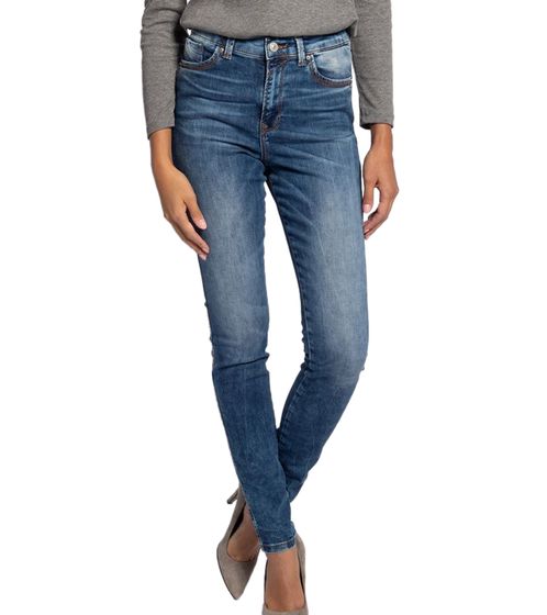 LTB New Tanya B Damen High Waist Jeans Skinny Denim-Hose mit Irea-Waschung 51242 13614 51817 Blau
