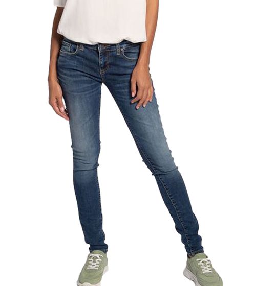 LTB Clara Damen Super Slim-Jeans Low Rise Denim-Hose mit Meryl-Waschung 50984 13871 50844 Blau