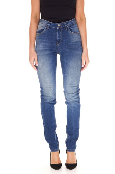 LTB Lina X Damen High Waist Jeans in Zigaretten-Form Denim-Hose 51144 13614 50642 Blau