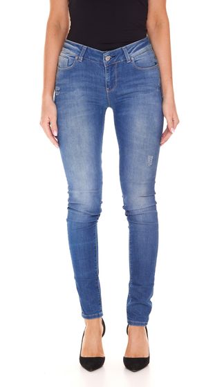 LTB Miana Damen Mid Waist Hose Push-Up Jeans mit Maida-Waschung 51361 14615 52108 Blau