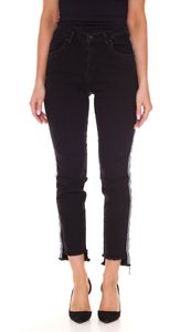 LTB Lina women s mid waist jeans in cigarette shape denim trousers with side lettering stripes 51144 51299 14476 51660 black LTB Lina women s mid waist jeans in cigarette shape denim trousers with side lettering stripes 51144 51299 14476 51660 black