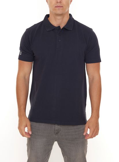 PGA TOUR Men s Pure Cotton Polo Shirt Golf Shirt 3508049 Navy Blue
