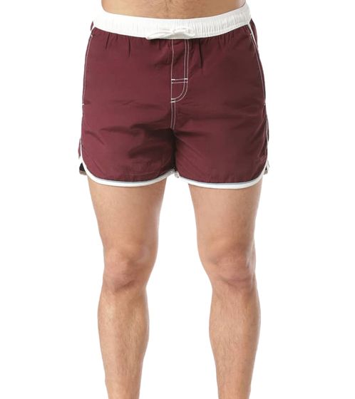 Planet Sports Joplin Herren Board-Shorts aus schnell trocknendem Material Kurze-Hose PS100009-557 Bordeaux-Rot