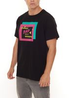 BAD+MAD Tokio Tee Herren Baumwoll-T-Shirt mit verschiedenen Prints Rundhals-Shirt BMTR00X in Schwarz oder Weiß BAD+MAD Tokio Tee Herren Baumwoll-T-Shirt mit verschiedenen Prints Rundhals-Shirt BMTR00X in Schwarz oder Weiß