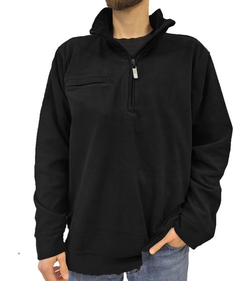 PGA Tour men's pullover fleece sweater with stand-up collar 35480-99 black