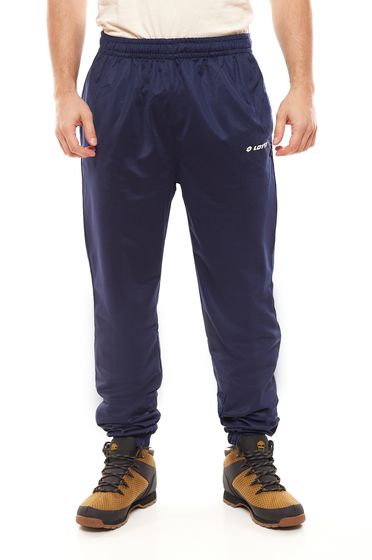 LOTTO men s jogging trousers with brand print, training trousers, navy