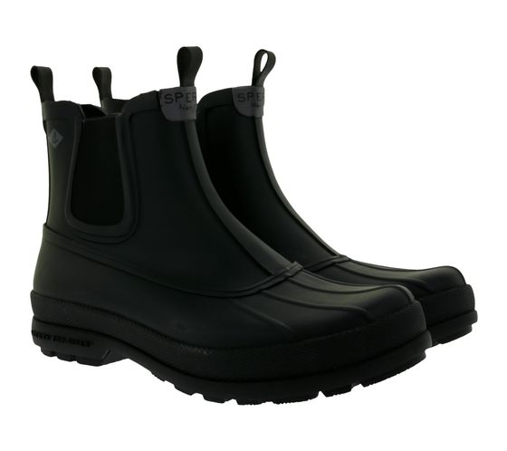 SPERRY Cold Bay waterproof Chelsea boot with memory foam sole STS23695 Black