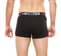 3er Pack HECHTER STUDIO Herren Boxershorts Baumwoll-Unterwäsche Schwarz, Grau, Blau, Rot