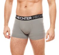 3er Pack HECHTER STUDIO Herren Boxershorts Baumwoll-Unterwäsche Schwarz, Grau, Blau, Rot